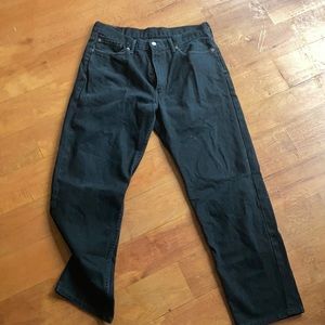 Levi’s black jeans .
